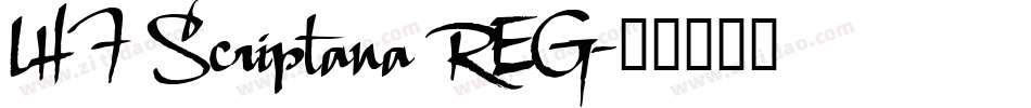 LHF Scriptana REG字体转换